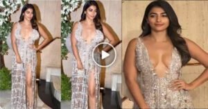 सबके सामने फिसल गई एक्ट्रेस पूजा हेगड़े की ड्रेस, कैमरे में कैद हुआ सब कुछ, देखे Video
