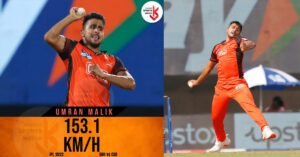 उमरान मलिक ने बिजली की रफ़्तार से फेंकी गेंदें, IPL की सबसे तेज गेंद डाल रचा इतिहास, शमी से निकले कोसों आगे