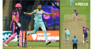 बटलर का गुरूर चकनाचूर, आवेश खान ने पहली ही गेंद पर कर दिया क्लीन बोल्ड, तोड़ा ये रिकॉर्ड
