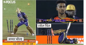 उमरान मलिक की घातक गेंदबाजी के आगे KKR पस्त, श्रेयस की उड़ी गिल्ली रसेल बने भिगी बिल्ली