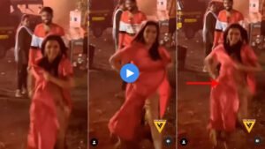VIDEO: देर रात कैमरों को देख कपड़े संभालते हुए भागने लगी एक्ट्रेस, रास्ते में ही खुल गई ड्रेस