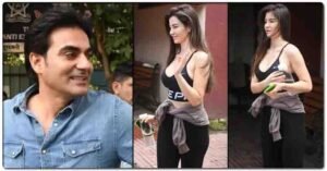 अरबाज खान की गर्लफ्रेंड पसीने से लथपथ जिम से निकलीं, टॉप उतारकर कमर पर लटकी अपनी ब्रालेट दिखाई