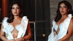 VIDEO: भूमि पेडनेकर ने ब्लाउज के नाम पर पहना ऐसा कुछ, फटी रह गयीं लोगों की आखें!