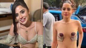 VIDEO: सारे कपडे उतार उर्फी जावेद हुई बेशर्म!, कार से बाहर आते ही ऐसे बचाई इज्जत!