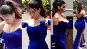 नोरा फतेही ने पहनी स्किन कलर की टाइट ड्रेस, हर अं’ग के हुए फैंस को दर्शन, घा’य’ल हुए चाहने वाले…