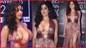 बारीक डोरियों पर टिकी जहान्वी कपूर की इ’ज्जत! टा’इट ड्रेस में दिखने लगे अं’ग, फैंस के छूट गए पसीने!