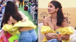 Anushka Sharma के लिए मुसीबत बना छोटा टॉप, तेज हवा के चलते हुईं Oops Moment का शिकार