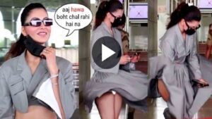 Urvashi Rautela Oops Moment: एक्ट्रेस बॉडीकॉन आउटफिट पहन एयरपोर्ट पर मा’र रही थीं स्टाइल, अचानक खिसकी ड्रेस और फिर…