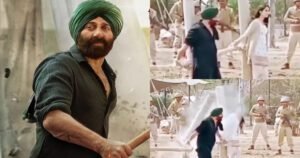 गदर 2 के सेट से लीक हुआ सनी देओल का एक्शन सीक्वेंस, हैंडपंप के बाद एक्टर ने उखाड़ा पिलर
