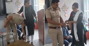 गर्व! जब पुलिस ऑफिसर बनकर युवक पहुंचा अपने स्कूल, टीचर के छुए पैर तो खुशी से दिया ₹1100 का इनाम..