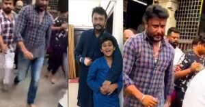 ಆಷಾಢಕ್ಕೆ ಮಗನ ಜೊತೆ ಬರಿಗಾಲಲ್ಲಿ ಚಾಮುಂಡೇಶ್ವರಿ ದರ್ಶನಕ್ಕೆ ಬಂದ ಡಿ ಬಾಸ್, ಮಗನಿಗೂ ದೈವ ಭಕ್ತಿಯನ್ನು ಕಲಿಸುತ್ತಿರುವ ದರ್ಶನ್