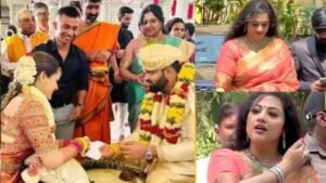 ಅಭಿಷೇಕ್ ಅಂಬರೀಶ್ ಮದುವೆಯಲ್ಲಿ ಮಿಂಚಿದ ನಟಿ ಮೀನಾ