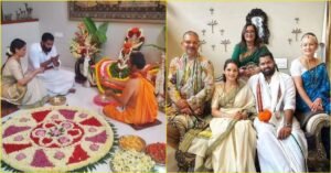 ಅಭಿಷೇಕ್ ಮತ್ತು ಅವಿವಾ ಕುಟುಂಬ ಸತ್ಯನಾರಾಯಣ ಪೂಜೆ