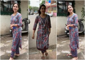 Sara Ali Khan सिंपल सूट पहनकर सैलून के बाहर हुईं स्पॉट, एक्ट्रेस की सादगी की हो रही तारीफ