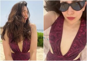 Karisma Kapoor ने 49 की उम्र में दिखाई बोल्डनेस, मोनोकिनी पहन बीच पर सनबाथ लेती आईं नजर