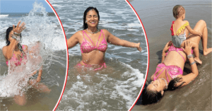 गोवा बीच पर बिकिनी डांस करती दिखीं अजय देवगन की ऑनस्क्रीन पत्नी, वायरल हुआ बोल्ड वीडियो