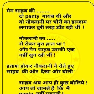 मेम साहब की दो Panty गायब थी और वो नौकरानी पर चोरी का इलज़ाम लगाकर….