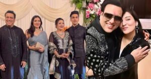 59 के गोविंदा का देसी स्वैग, पत्नी संग बिखेरा जलवा, पर 34 साल की बेटी ने लूटी महफिल
